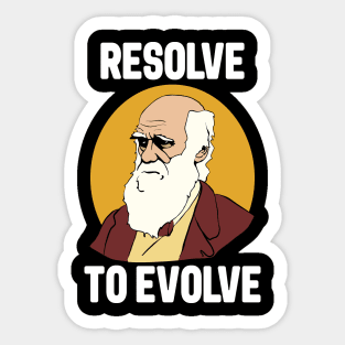 Charles Darwin Evolution Sticker